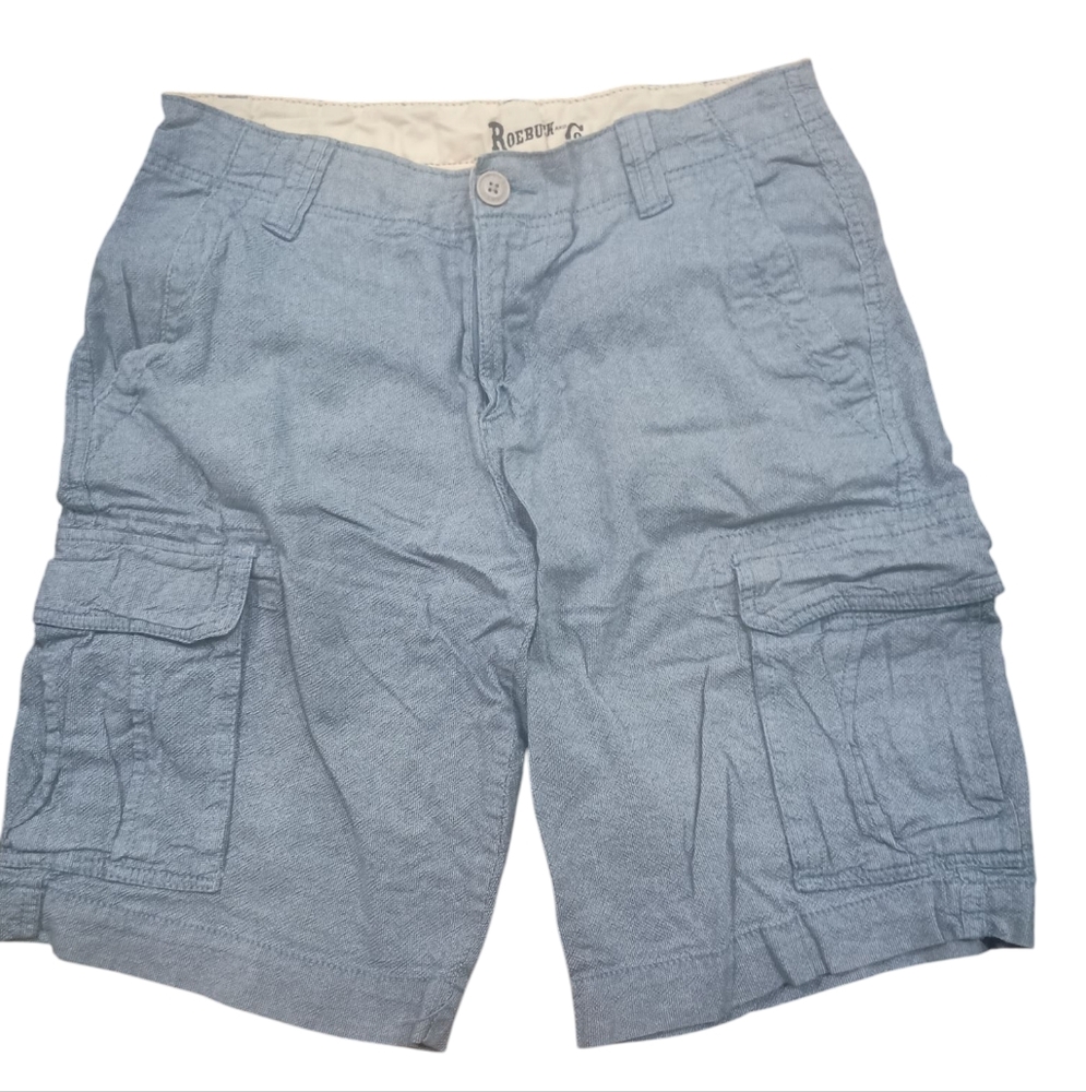 Light Blue Cargo Shorts